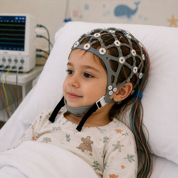 CNSAC Wiederverwendbare EEG-Haube für Kinder mit gesinterten Ag/AgCl-Elektroden