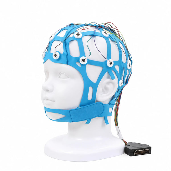 Gorro de EEG desechable CNSAC 23 Ag/AgCl – Sistema 10–20 para niños