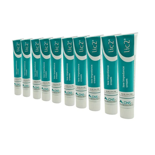 lic2® - EEG-Elektrodencreme selbstklebend & leitfähig – bis 10 h, 10 Tuben x 100g