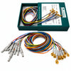CNSAC Gold Cup EEG Electrodes with Color-Coded Cables and Packaging