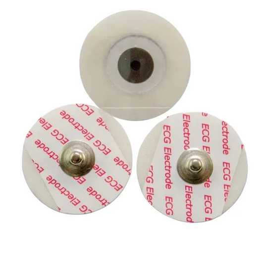 Elettrodo ECG CNSAC, rotondo, 30 mm, in schiuma, alternativo a Covidien H124SG