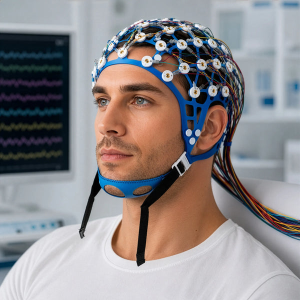 CNSAC: cuffia EEG riutilizzabile per bambini e adulti – 64 canali