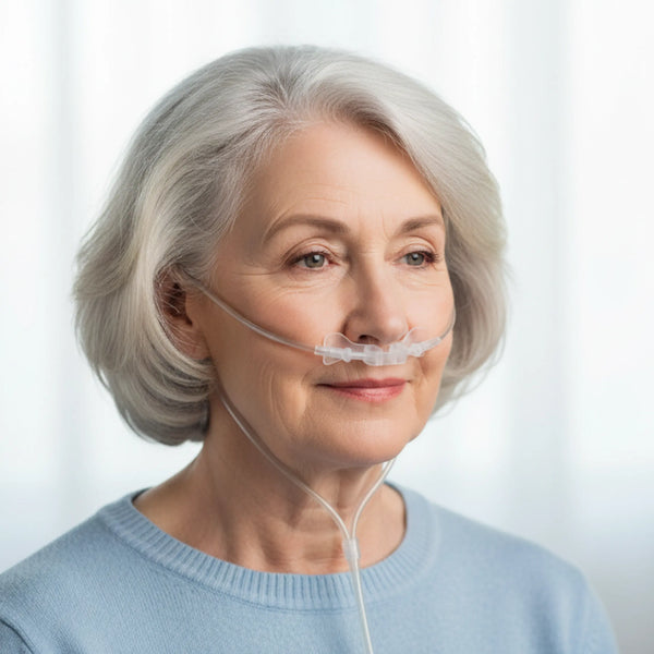 NasalOxy® Sauerstoffbrille – Low-Flow Nasen-/Mund-Brille für COPD-Patienten