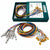 CNSAC Gold Cup EEG Electrodes with Color-Coded Cables and Packaging