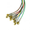 CNSAC Gold Cup EEG Electrodes with Colored Connection Cables