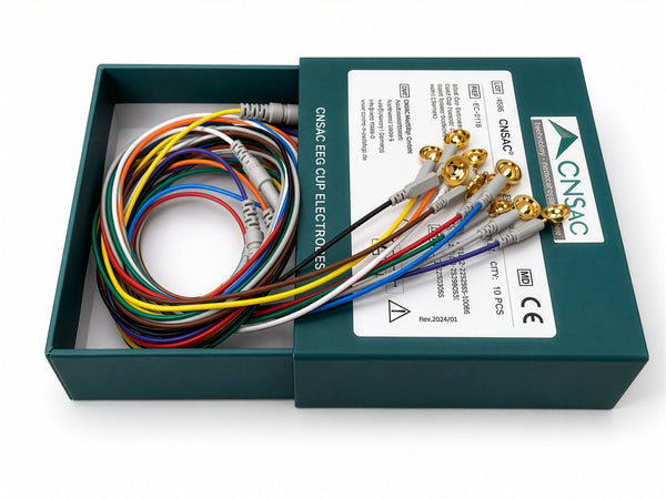 CNSAC Gold Cup EEG Electrodes, Pack of 10