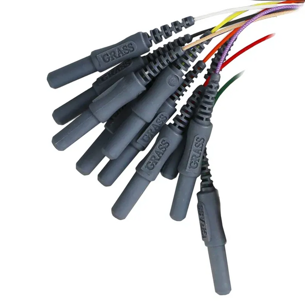 Grass Gold Cup Elektroden, 244cm Kabel, 10 Stück