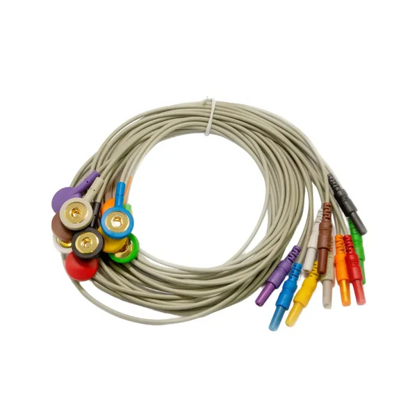 Druckknopfkabel, 1,5mm DIN Stecker, 10 Stück, farbig