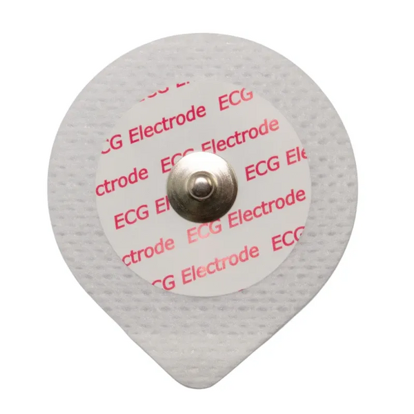 Electrodo de ECG CNSAC, forma de gota, 43x49mm, vellón