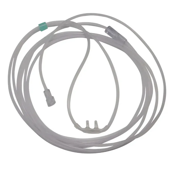 Cánulas nasales pediátricas para niños, longitud del tubo 180 cm, conexión Luer-Lock, 25 unidades