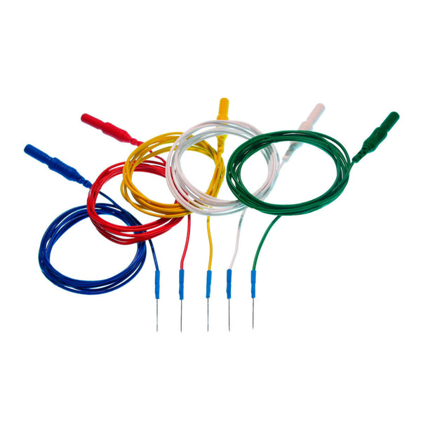 Electrodos subdérmicos de aguja única de platino-iridio, 12 mm, 0,40 mm (27G)