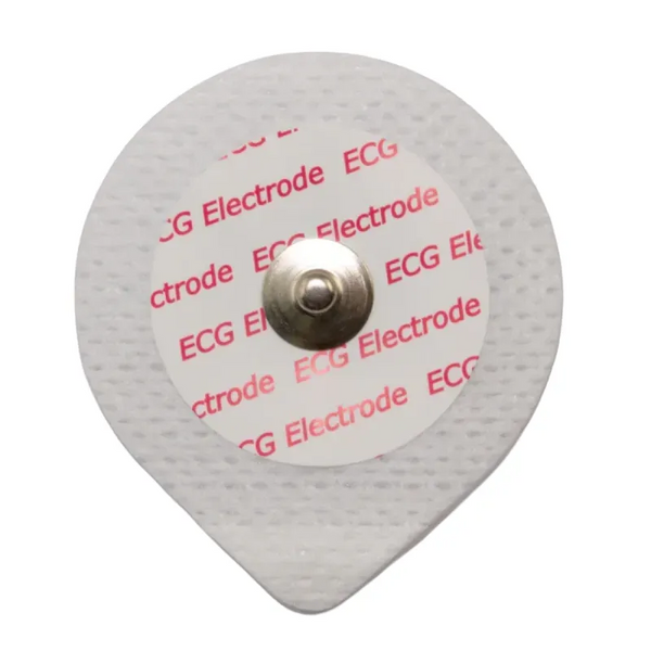Elettrodo ECG CNSAC, a forma di goccia, 30x36 mm, in pile