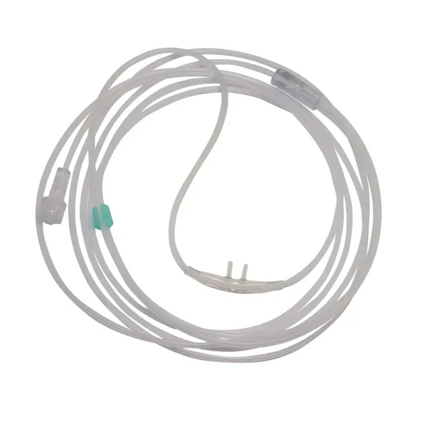 Cannule nasali pediatriche per neonati, lunghezza tubo 180 cm, connessione Luer-Lock, 25 pezzi
