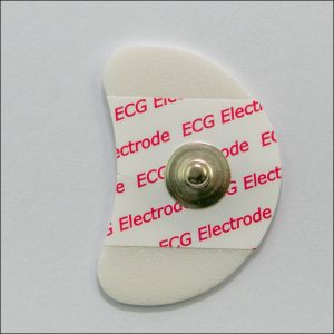 CNSAC MedShop | ECG Electrode, crescent shape, 24 x 39 mm, foam